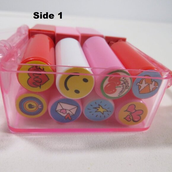 80s (16) Tiny Rubber Stamps in plastic suitcase - Picture 4 of 7